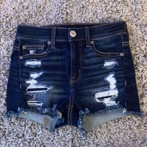 American Eagle dark wash jean shorts